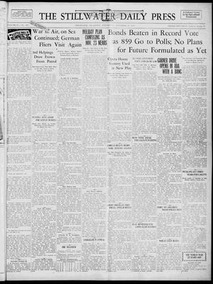 The Stillwater Daily Press (Stillwater, Okla.), Vol. 30, No. 279, Ed. 1 Wednesday, November 22, 1939