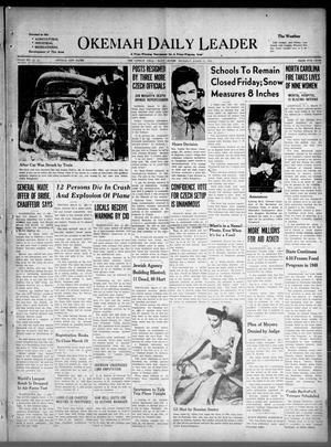 Okemah Daily Leader (Okemah, Okla.), Vol. 21, No. 80, Ed. 1 Thursday, March 11, 1948