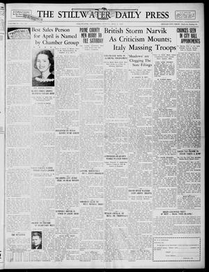 The Stillwater Daily Press (Stillwater, Okla.), Vol. 31, No. 109, Ed. 1 Sunday, May 5, 1940