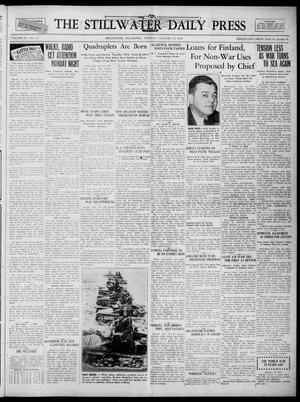 The Stillwater Daily Press (Stillwater, Okla.), Vol. 31, No. 14, Ed. 1 Tuesday, January 16, 1940