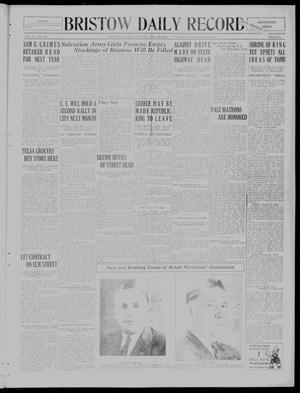 Bristow Daily Record (Bristow, Okla.), Vol. 2, No. 202, Ed. 1 Tuesday, December 18, 1923