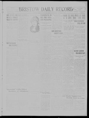 Bristow Daily Record (Bristow, Okla.), Vol. 2, No. 219, Ed. 1 Wednesday, January 9, 1924