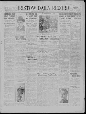 Bristow Daily Record (Bristow, Okla.), Vol. 2, No. 241, Ed. 1 Monday, February 4, 1924