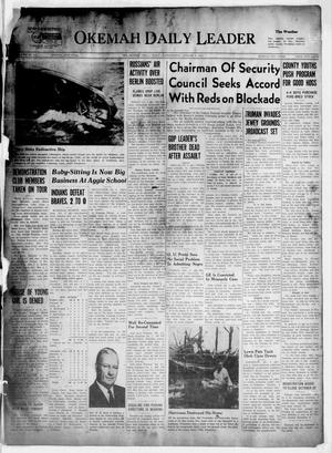 Okemah Daily Leader (Okemah, Okla.), Vol. 21, No. 229, Ed. 1 Friday, October 8, 1948