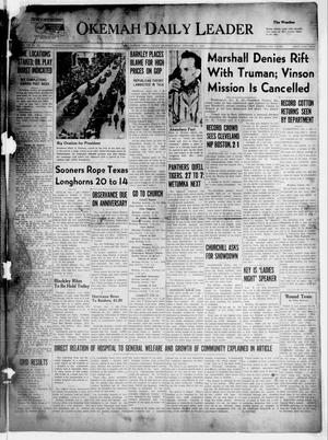 Okemah Daily Leader (Okemah, Okla.), Vol. 21, No. 230, Ed. 1 Sunday, October 10, 1948