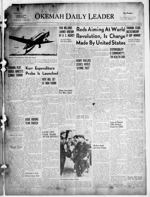 Okemah Daily Leader (Okemah, Okla.), Vol. 21, No. 241, Ed. 1 Tuesday, October 26, 1948