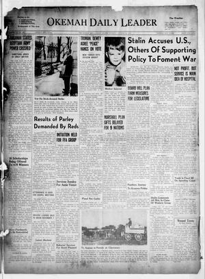Okemah Daily Leader (Okemah, Okla.), Vol. 21, No. 243, Ed. 1 Thursday, October 28, 1948