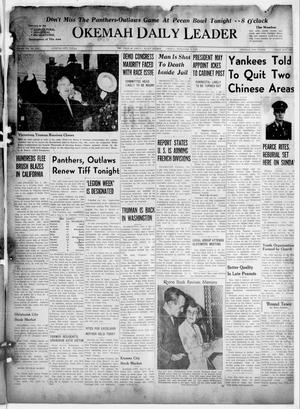 Okemah Daily Leader (Okemah, Okla.), Vol. 21, No. 248, Ed. 1 Friday, November 5, 1948