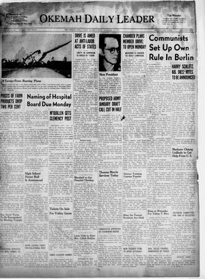 Okemah Daily Leader (Okemah, Okla.), Vol. 21, No. 265, Ed. 1 Tuesday, November 30, 1948