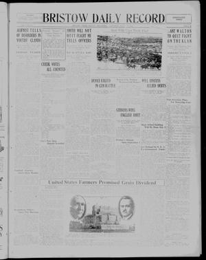 Bristow Daily Record (Bristow, Okla.), Vol. 3, No. 91, Ed. 1 Saturday, August 9, 1924