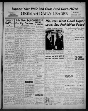 Okemah Daily Leader (Okemah, Okla.), Vol. 22, No. 73, Ed. 1 Wednesday, March 9, 1949