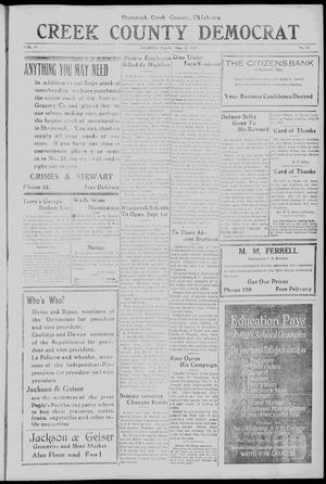 Creek County Democrat (Shamrock, Okla.), Vol. 10, No. 35, Ed. 1 Friday, August 22, 1924