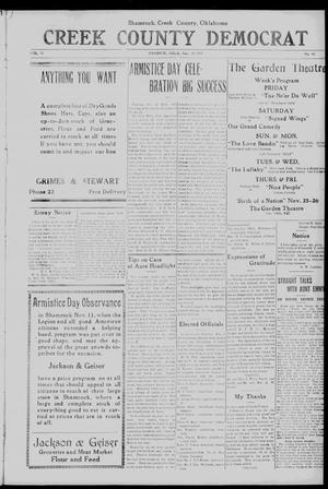 Creek County Democrat (Shamrock, Okla.), Vol. 10, No. 47, Ed. 1 Friday, November 14, 1924