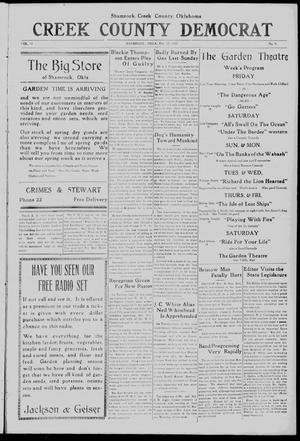 Creek County Democrat (Shamrock, Okla.), Vol. 11, No. 8, Ed. 1 Friday, February 13, 1925