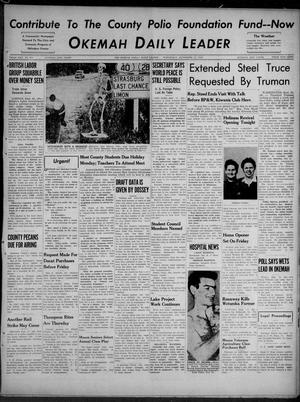 Okemah Daily Leader (Okemah, Okla.), Vol. 22, No. 215, Ed. 1 Wednesday, September 21, 1949