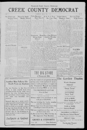 Creek County Democrat (Shamrock, Okla.), Vol. 11, No. 20, Ed. 1 Friday, May 1, 1925