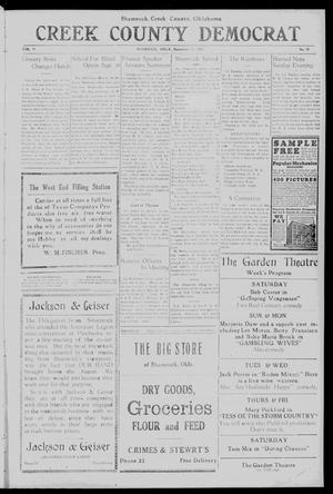 Creek County Democrat (Shamrock, Okla.), Vol. 11, No. 39, Ed. 1 Friday, September 11, 1925