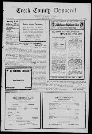 Creek County Democrat (Shamrock, Okla.), Vol. 13, No. 5, Ed. 1 Friday, January 7, 1927