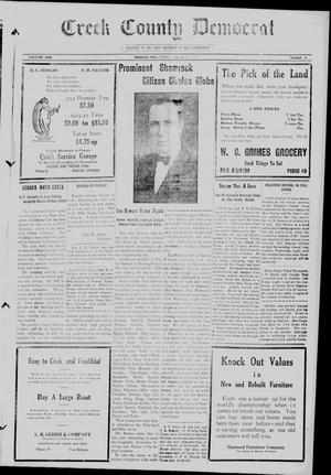 Primary view of object titled 'Creek County Democrat (Shamrock, Okla.), Vol. 13, No. 8, Ed. 1 Friday, January 28, 1927'.