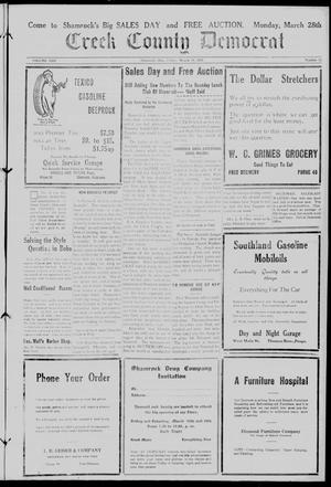 Creek County Democrat (Shamrock, Okla.), Vol. 13, No. 15, Ed. 1 Friday, March 18, 1927
