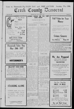 Creek County Democrat (Shamrock, Okla.), Vol. 13, No. 25, Ed. 1 Friday, May 27, 1927