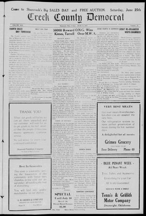 Creek County Democrat (Shamrock, Okla.), Vol. 13, No. 29, Ed. 1 Friday, June 24, 1927