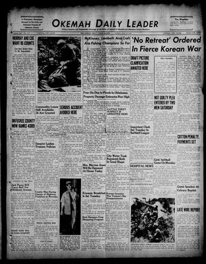 Okemah Daily Leader (Okemah, Okla.), Vol. 25, No. 176, Ed. 1 Sunday, July 30, 1950