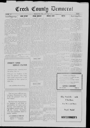 Primary view of object titled 'Creek County Democrat (Shamrock, Okla.), Vol. 14, No. 46, Ed. 1 Friday, October 19, 1928'.