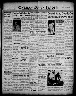 Okemah Daily Leader (Okemah, Okla.), Vol. 25, No. 246, Ed. 1 Sunday, November 5, 1950