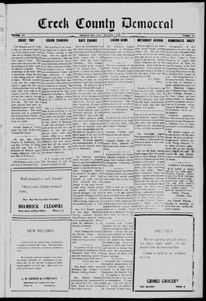 Creek County Democrat (Shamrock, Okla.), Vol. 15, No. 25, Ed. 1 Friday, August 2, 1929
