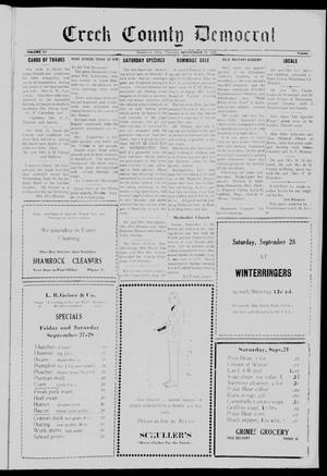 Creek County Democrat (Shamrock, Okla.), Vol. 15, No. 32, Ed. 1 Thursday, September 26, 1929