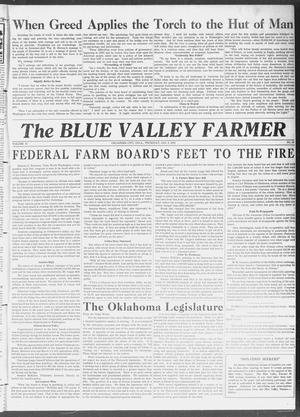 Primary view of object titled 'The Blue Valley Farmer (Oklahoma City, Okla.), Vol. 31, No. 16, Ed. 1 Thursday, January 8, 1931'.