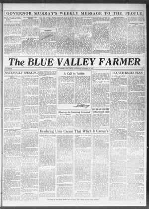 Primary view of object titled 'The Blue Valley Farmer (Oklahoma City, Okla.), Vol. 32, No. 4, Ed. 1 Thursday, October 15, 1931'.