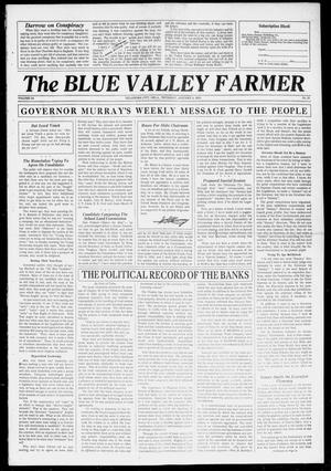 Primary view of object titled 'The Blue Valley Farmer (Oklahoma City, Okla.), Vol. 34, No. 21, Ed. 1 Thursday, January 4, 1934'.