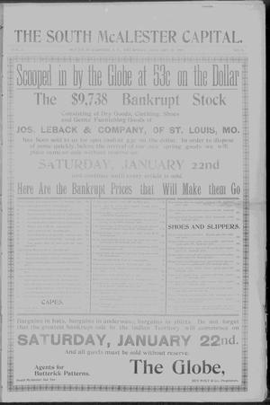 The South McAlester Capital. (South McAlester, Indian Terr.), Vol. 5, No. 9, Ed. 1 Thursday, January 20, 1898