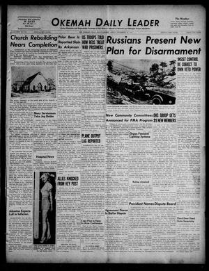 Okemah Daily Leader (Okemah, Okla.), Vol. 26, No. 255, Ed. 1 Friday, November 16, 1951