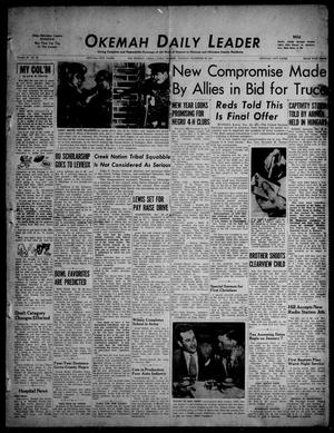 Primary view of object titled 'Okemah Daily Leader (Okemah, Okla.), Vol. 27, No. 24, Ed. 1 Sunday, December 30, 1951'.