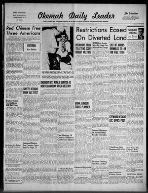 Okemah Daily Leader (Okemah, Okla.), Vol. 29, No. 208, Ed. 1 Wednesday, September 15, 1954