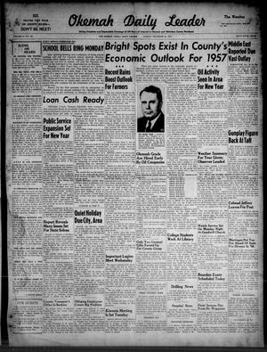 Okemah Daily Leader (Okemah, Okla.), Vol. 31, No. 284, Ed. 1 Sunday, December 30, 1956