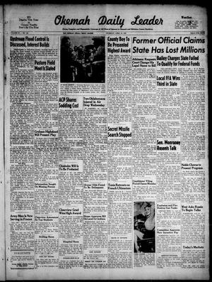 Okemah Daily Leader (Okemah, Okla.), Vol. 33, No. 108, Ed. 1 Thursday, April 24, 1958