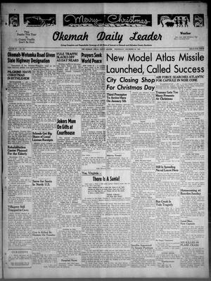 Okemah Daily Leader (Okemah, Okla.), Vol. 33, No. 281, Ed. 1 Wednesday, December 24, 1958