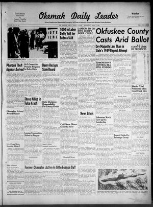 Okemah Daily Leader (Okemah, Okla.), Vol. 34, No. 96, Ed. 1 Wednesday, April 8, 1959