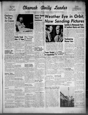 Okemah Daily Leader (Okemah, Okla.), Vol. 132, No. 257, Ed. 1 Wednesday, November 23, 1960