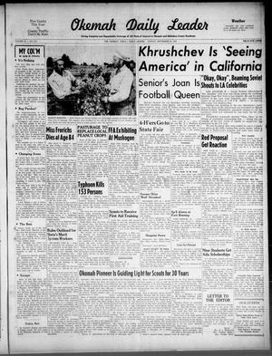 Okemah Daily Leader (Okemah, Okla.), Vol. 34, No. 214, Ed. 1 Sunday, September 20, 1959