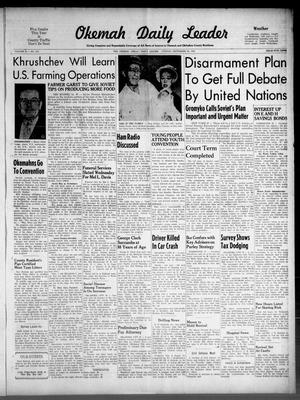 Okemah Daily Leader (Okemah, Okla.), Vol. 34, No. 215, Ed. 1 Tuesday, September 22, 1959