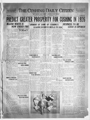 The Cushing Daily Citizen (Cushing, Okla.), Vol. 2, No. 298, Ed. 1 Thursday, December 31, 1925