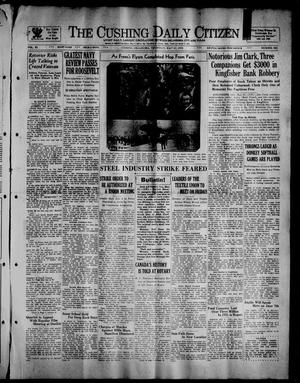 Primary view of object titled 'The Cushing Daily Citizen (Cushing, Okla.), Vol. 11, No. 284, Ed. 1 Thursday, May 31, 1934'.