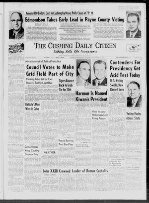 The Cushing Daily Citizen (Cushing, Okla.), Vol. 36, No. 296, Ed. 1 Tuesday, November 4, 1958
