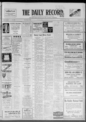 The Daily Record (Oklahoma City, Okla.), Vol. 30, No. 195, Ed. 1 Wednesday, August 16, 1933