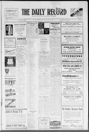 The Daily Record (Oklahoma City, Okla.), Vol. 30, No. 54, Ed. 1 Saturday, March 4, 1933
